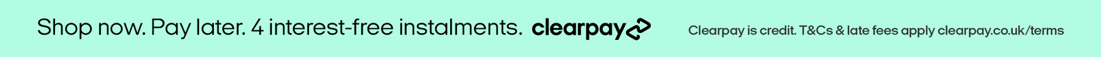 Shop Now. Pay Later with Clearpay.