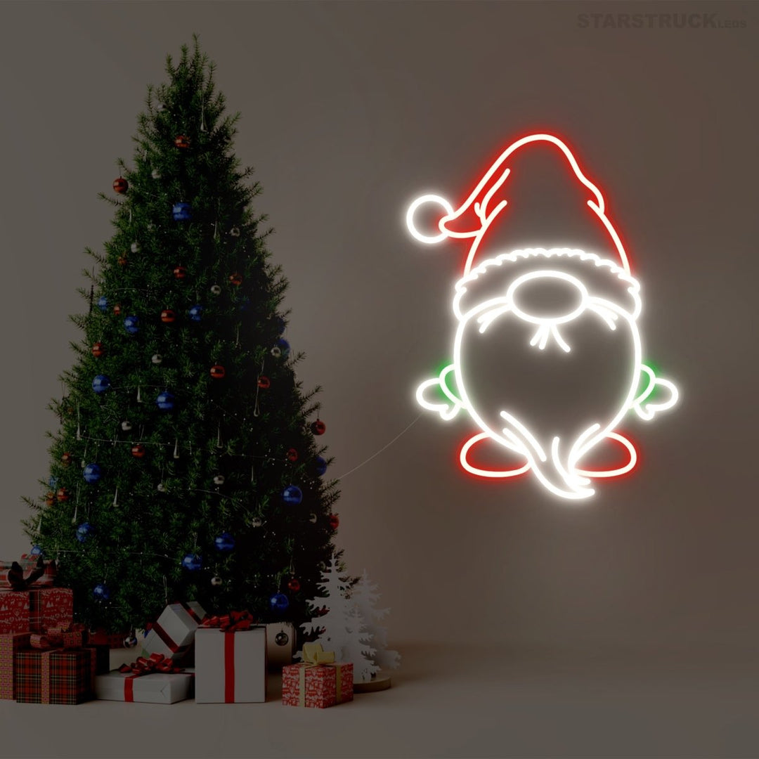 Santa Gnome - Neon Sign - Starstruck Leds