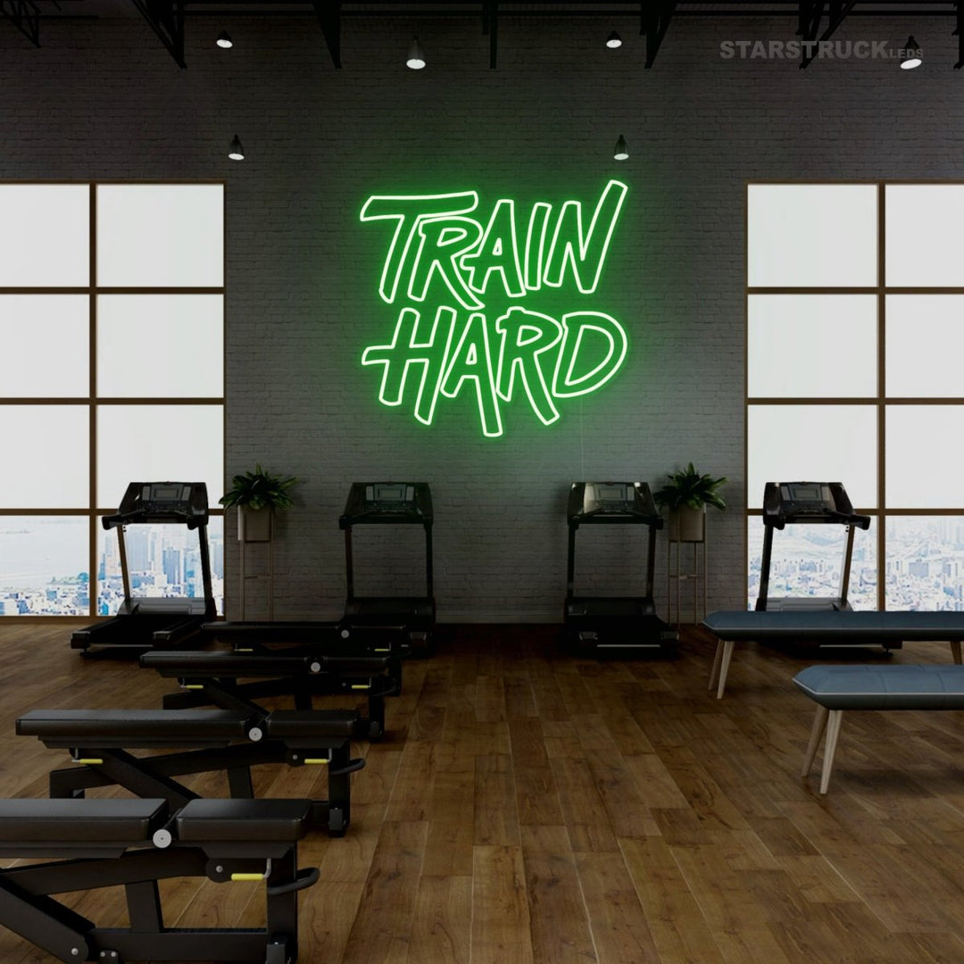 Train Hard - Neon Sign - Starstruck Leds