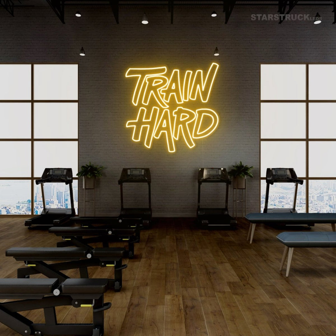 Train Hard - Neon Sign - Starstruck Leds