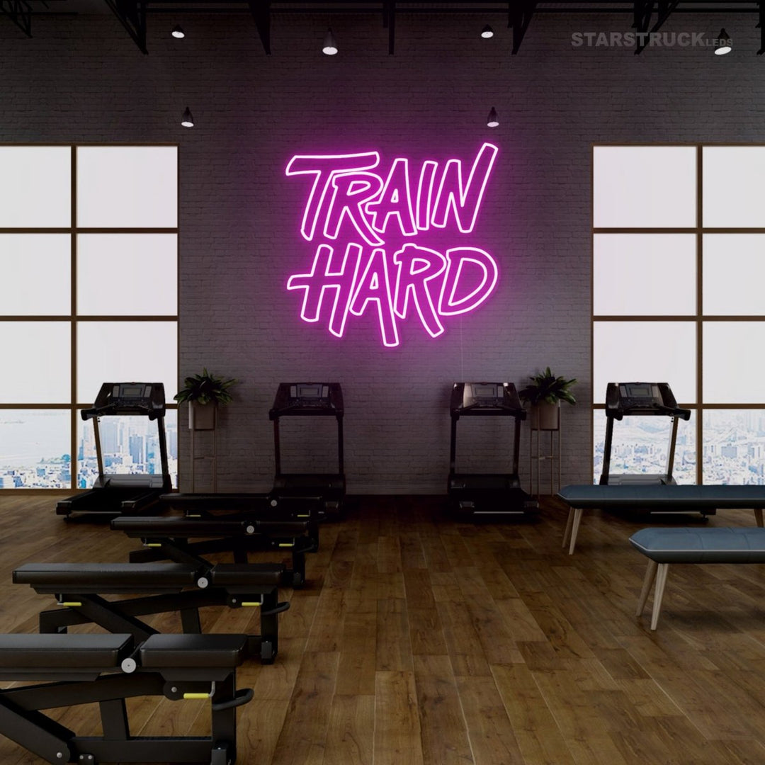 Train Hard - Neon Sign - Starstruck Leds